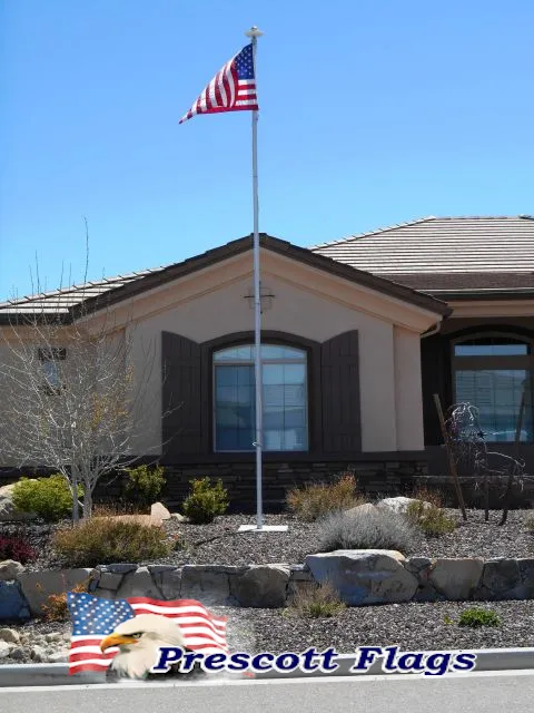 23 ft Heavy Duty Sectional Flagpole - Made in USA from Prescott Flags