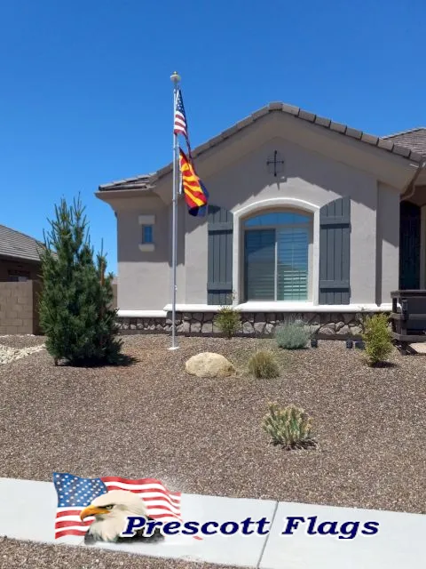 17 ft Heavy Duty Sectional Flagpole - Made in USA from Prescott Flags