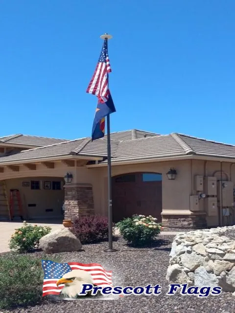 20-foot Bronze Heavy Duty Telescoping Flagpole - Made in USA from Prescott Flags