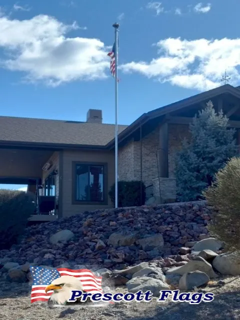 23 ft Heavy Duty Sectional Flagpole - Made In USA from Prescott Flags