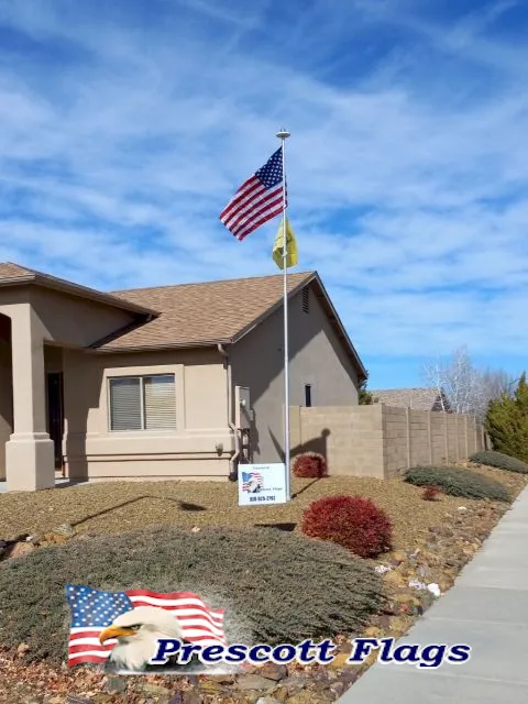 20 ft Telescoping Heavy Duty Flagpole - Made in USA from Prescott Flags