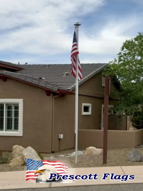 17 ft 2.4 Dia. Heavy Duty Sectional Flagpole - Made in USA from Prescott Flags