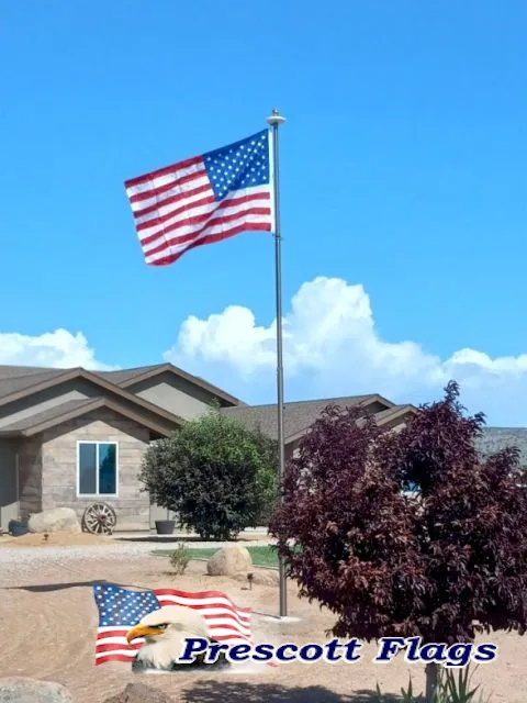 20-foot Bronze Heavy Duty Telescoping Flagpole - Made in USA from Prescott Flags