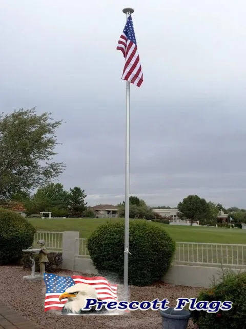 23 ft. 2.75 Dia. Super Duty Sectional Flagpole - Made In USA from Prescott Flags