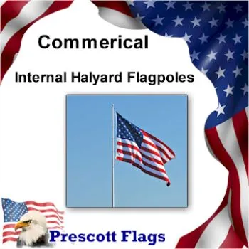Internal Halyard Flagpole