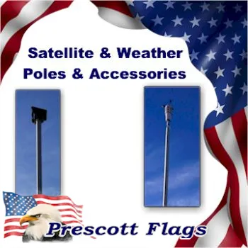 Satellite and Weather Station Poles