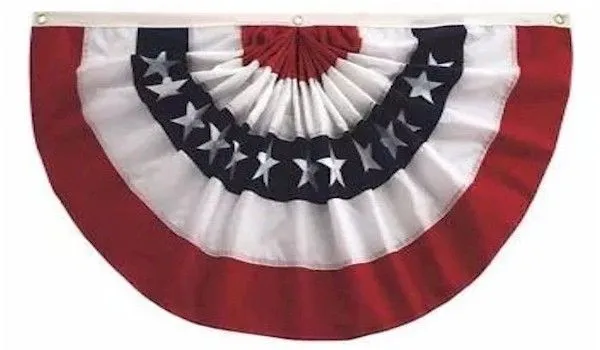 3x6 Pleated Fan Patriotic Bunting