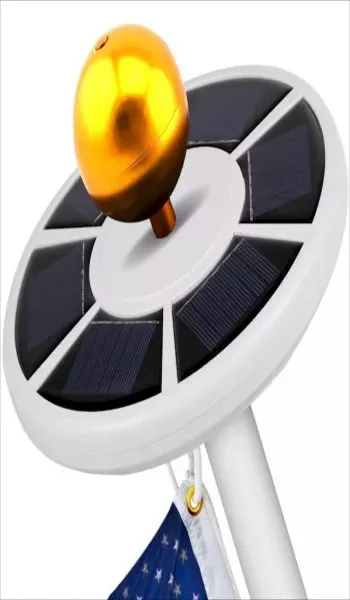 26 LED Solar Flagpole Light