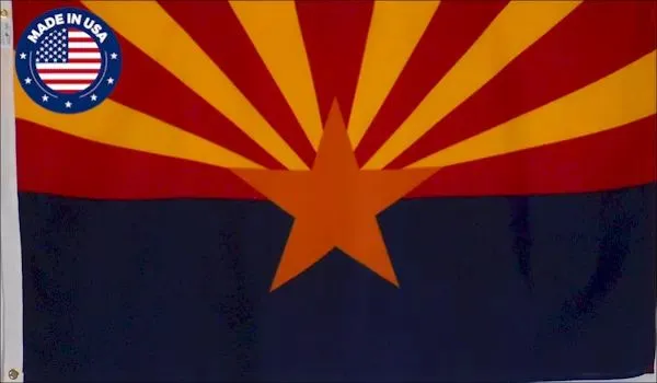 3x5 Arizona State 2-ply Polyester Flag - Made in USA