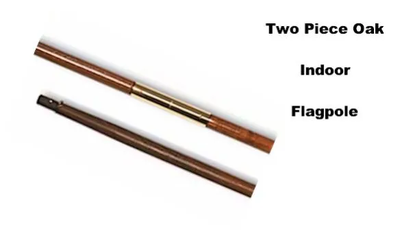 Two Piece Oak Flagpole