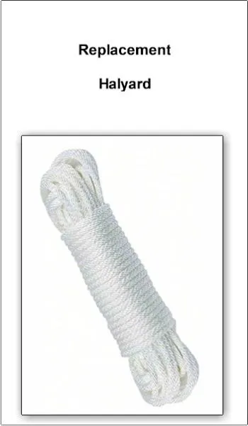 Upgrade Halyard standard 1/8 inch to 1/4 inch
** 17ft or 23ft Sectional Flagpoles **