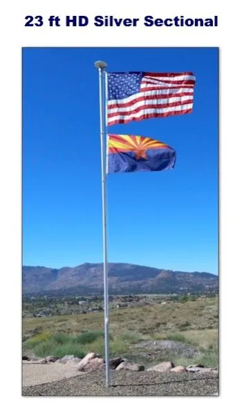 WE BELIEVE Package 23 2.4 Silver Installed Flagpole Prescott, AZ Area