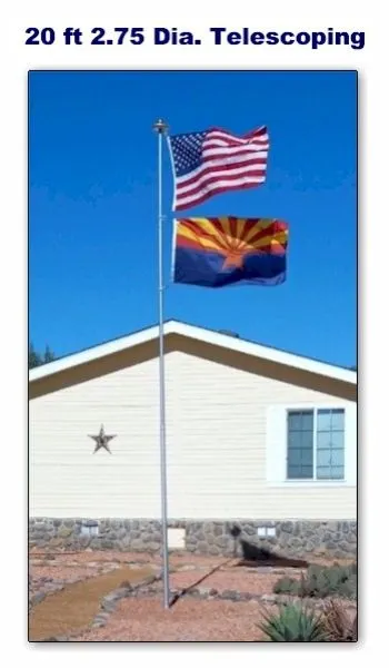 WE BELIEVE Package 20 2.75 Silver Installed Flagpole Prescott, AZ Area