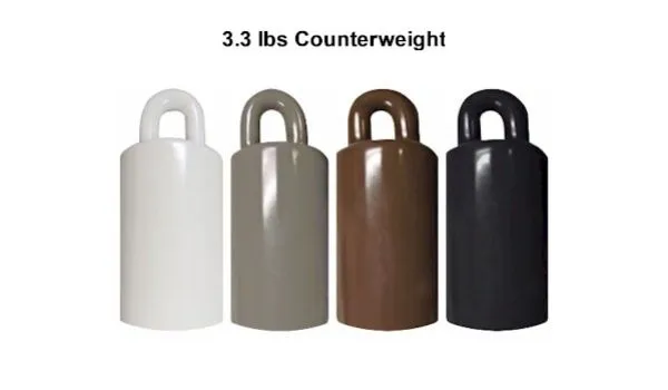 3.3 lbs Black Counterweight