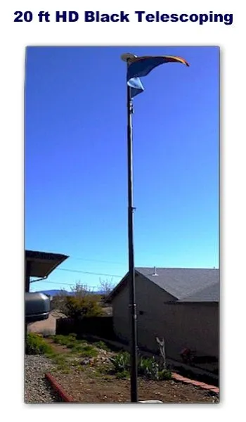 WE BELIEVE Package 20 HD Black Installed Flagpole Prescott, AZ Area