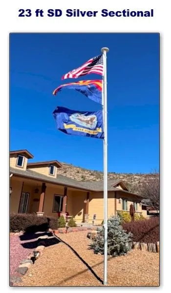 WE BELIEVE Package 23 2.75 Silver Installed Flagpole Prescott, AZ Area