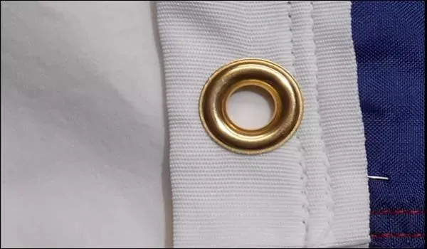 Brass Grommets in Durable Blended Fabric Header