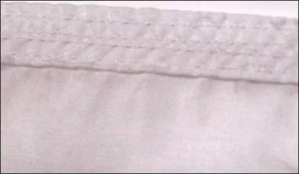 4 Rows of Stitching on Fly End