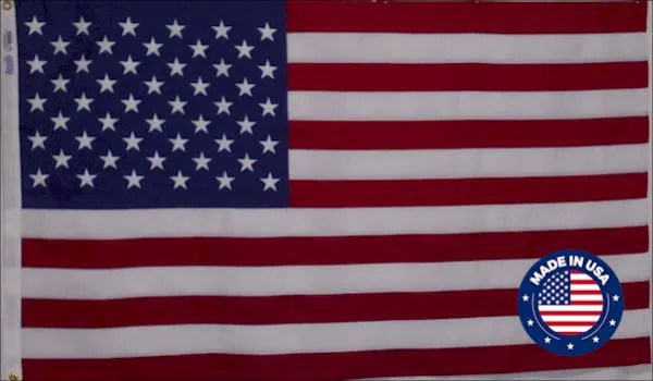10x15 ft 2-ply Polyester Sewn American Flag