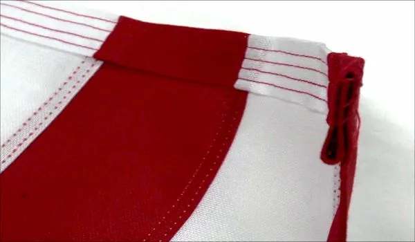 Double Fold 4 Rows Stitching on Fly End